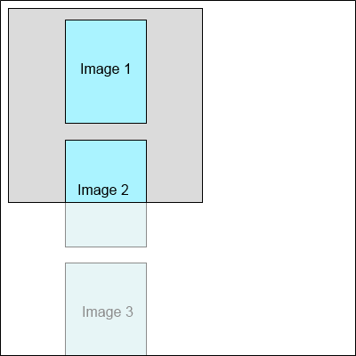 Single continuous column display mode in image viewer
